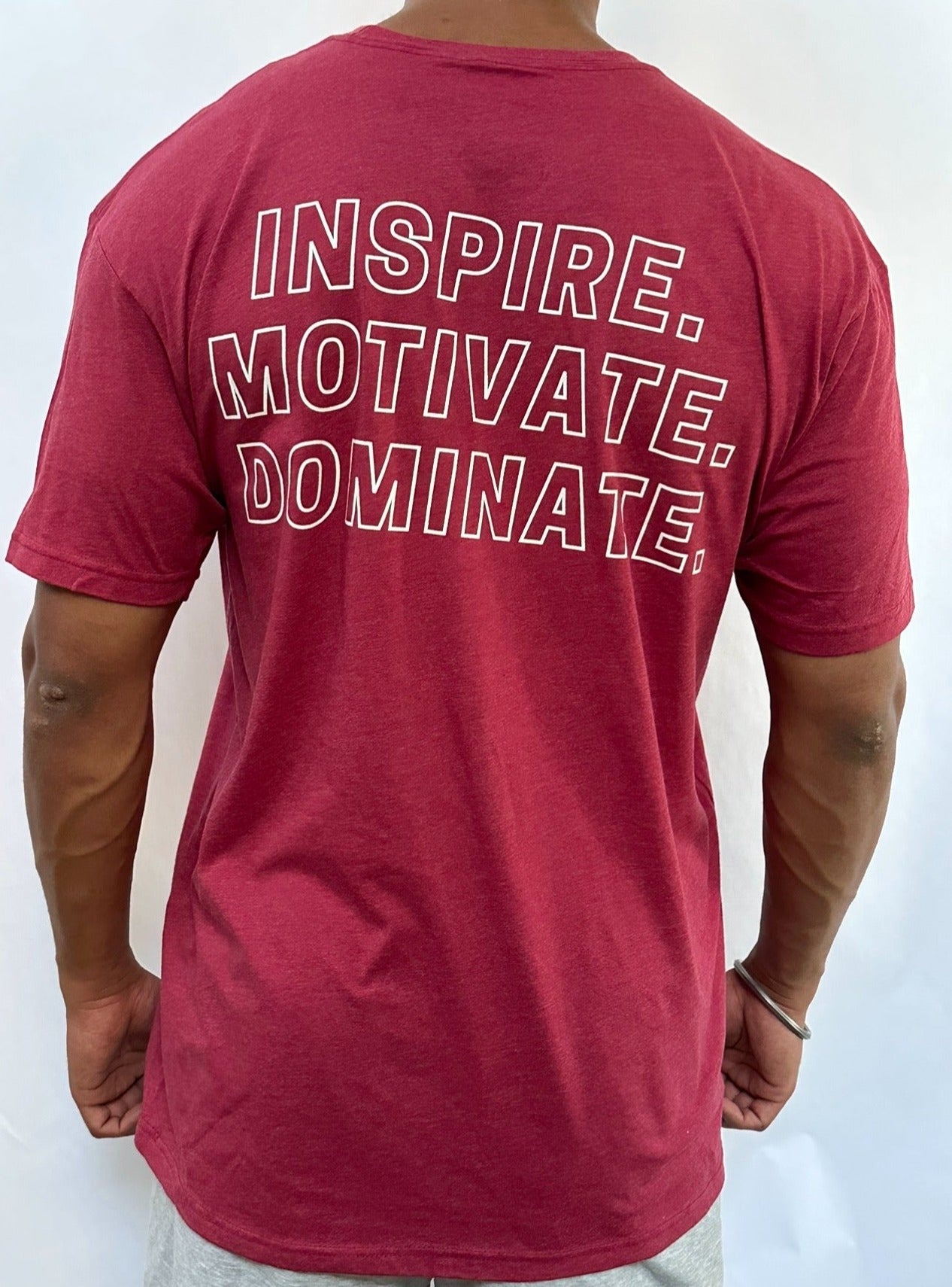 Gains Haus Athletic Apparel Men's Inspire Motivate Dominate Tee