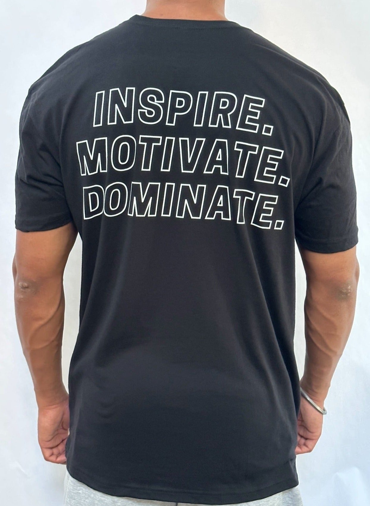 Gains Haus Athletic Apparel Men's Inspire Motivate Dominate Tee