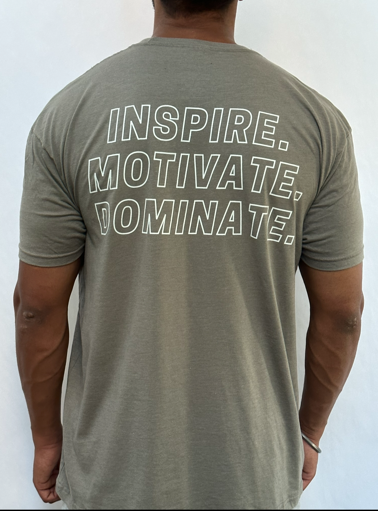 Gains Haus Athletic Apparel Men's Inspire Motivate Dominate Tee